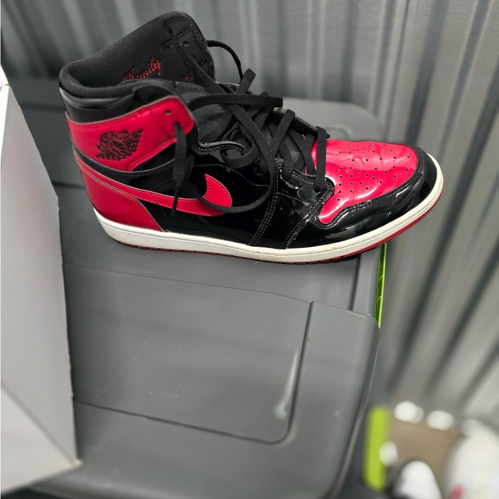 Nike Red and Black High-Top Sneakers